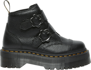 Dr. Martens Women's Devon Flower Platform Buckle Boots