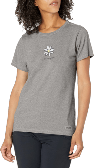 Life is Good Women's Crusher Tee LIG Daisy