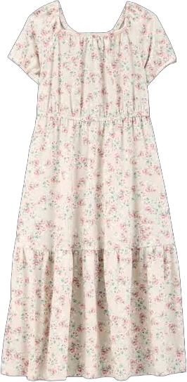 Oshkosh B'gosh Kid Girls Floral-Print Maxi Dress