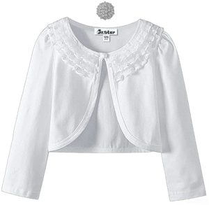 Girls Lace Long Sleeve Bolero Cardigan