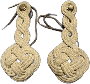 Maryland National Guard Dress Gold Corded Epaulettes Spanish American