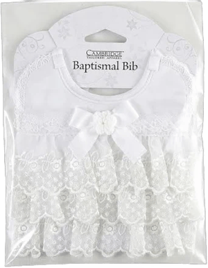 Baptismal Bib with Lace