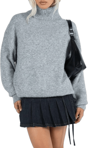 Womens Princess Polly Oswin Turtleneck Sweater