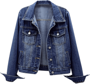 Women's Distressed Ripped Denim Jacket