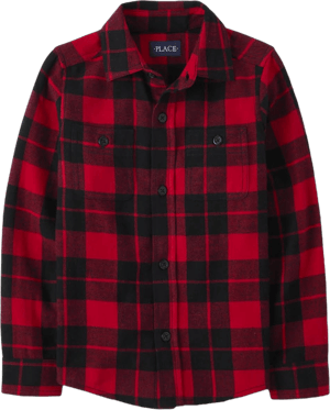 The Children's Place Boys' Long Sleeve Plaid Flannel Shirt