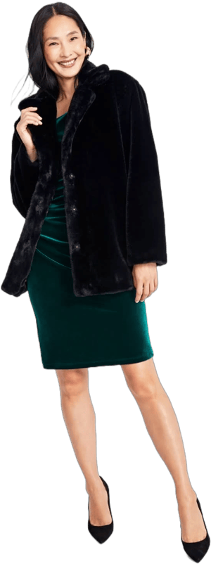 INC International Concepts Women's Faux-Fur Family Matching Coat