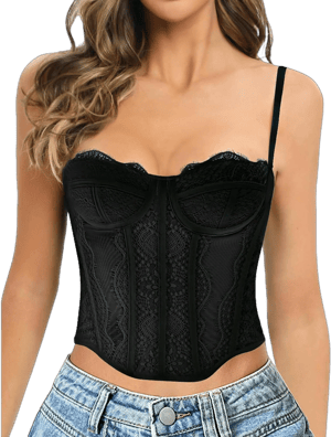 Women's Lace Bustier Corset Top