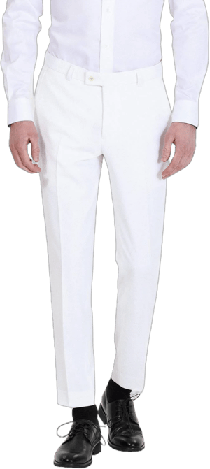 Men's Slim Fit Flat Front Iron Free Trousers