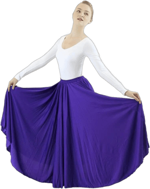 Danzcue Women's Long Full Circle Dance Skirt