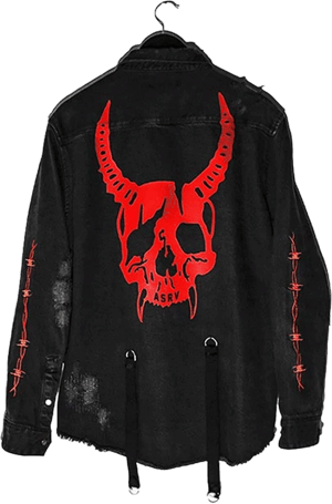 Seidarise Men's Oversized Cropped Denim Jacket