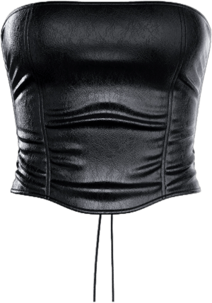 Finesse Nika Faux Leather Top