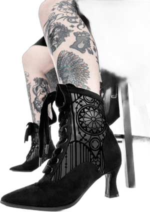 Restyle Sanctorium Elegant Goth Heeled Boots