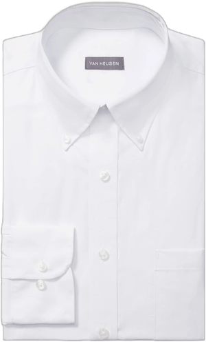 Van Heusen Men's Regular Fit Button Down Dress Shirt
