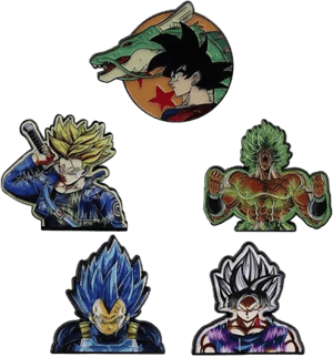 Dragon Ball Enamel Pin Set of 5