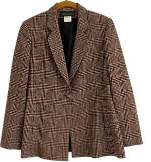 Harve Benard Wool Plaid Blazer