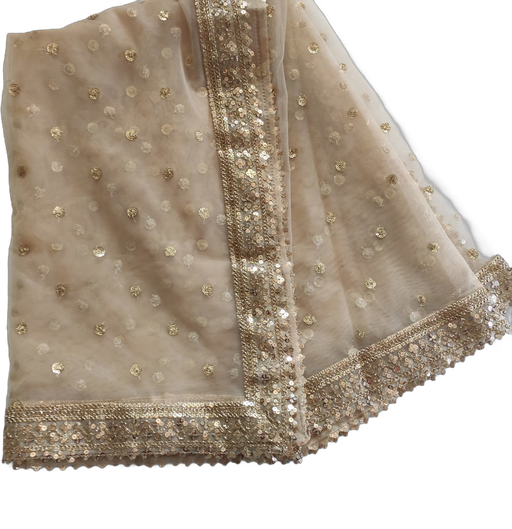 Embroidered Long Net Dupatta