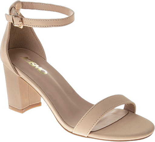 Josmo Womens Sandals Strappy Block Heel.Nude, Size: 6