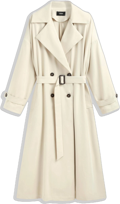 Oversized Trench Coat with Belt