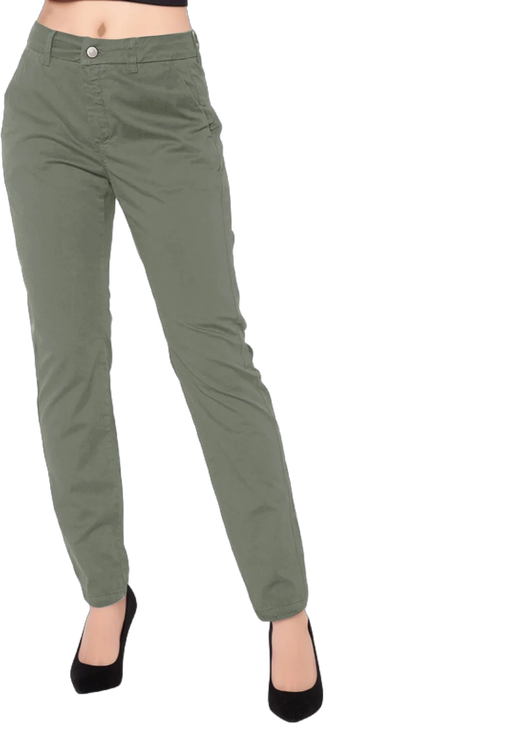 WTXUE Suit Pants, Womens Trousers Womens Elegant Casual Daily Straight Leg Casual Pants Solid Color Zipper Button Trousers, Pantalones De Mujer, Olive green