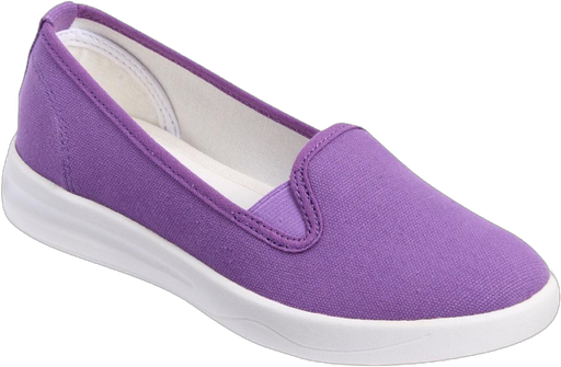 Comfortview Women's (Wide Widths Available) The Dottie Slip On Sneaker - 9 M, Purple