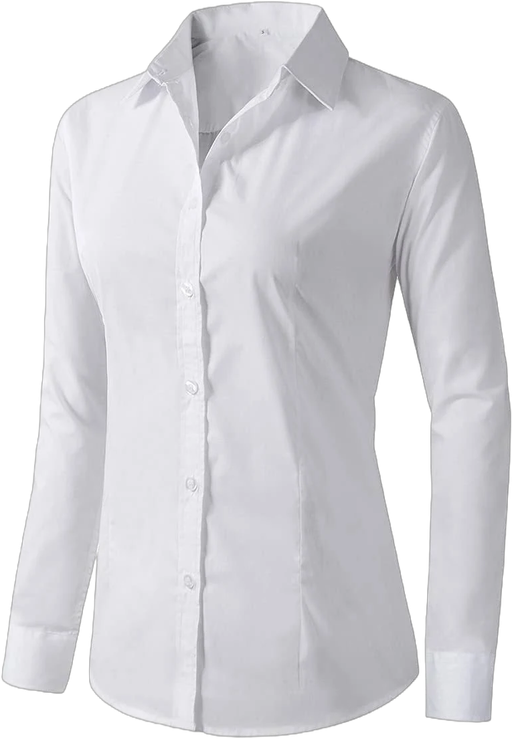 Women's Long Sleeve Button Down Dress Shirt