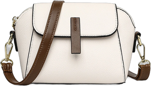 Christmas Saving Clearance! UHUYA Light Luxury Soft Leather Trendy and Versatile Crossbody Bag, Women Casual Shoulder Bag, Women Crossbody Bag, White