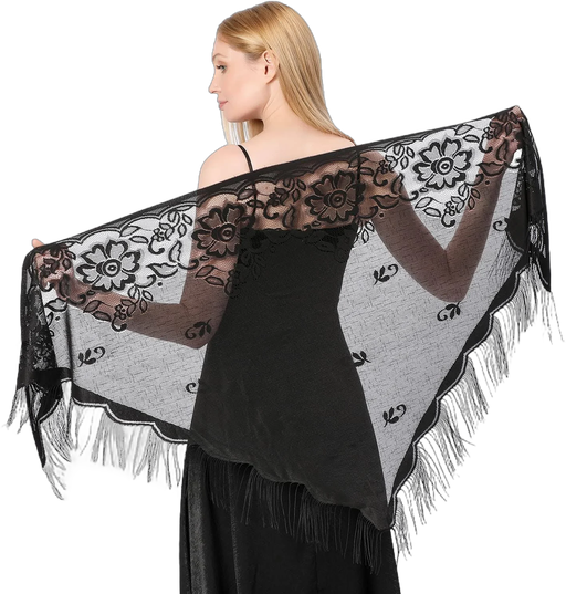 Women's Lace Sheer Shawl